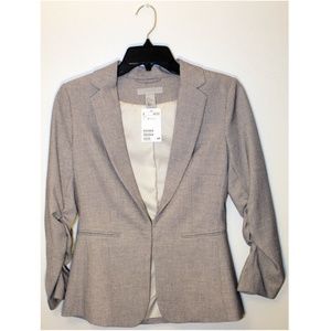 Ladies Gray Fitted Blazer